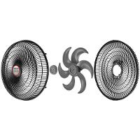 Ventilador 40cm Turbo Tech Repelente Pastilha Mondial Preto e Prata 85W VT-RP-02-6P - 5