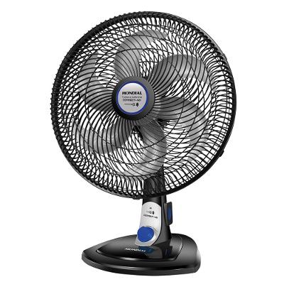 Ventilador 40cm Turbo Tech Tomada Mondial Preto e Prata 85 W VT-41-TM