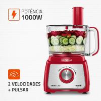 Multiprocessador Turbo Chef 7 em 1 Mondial Vermelho 1000W MPN-01-RE - 3