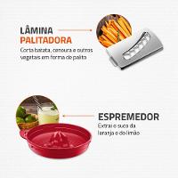 Multiprocessador Turbo Chef 7 em 1 Mondial Vermelho 1000W MPN-01-RE - 7