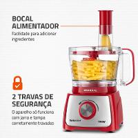 Multiprocessador Turbo Chef 7 em 1 Mondial Vermelho 1000W MPN-01-RE - 8