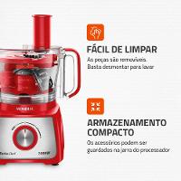 Multiprocessador Turbo Chef 7 em 1 Mondial Vermelho 1000W MPN-01-RE - 9