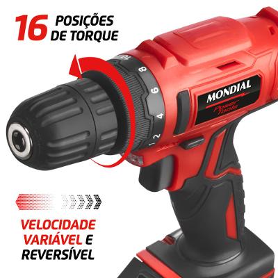 Parafusadeira e Furadeira Mondial Power Tools FPF-06M