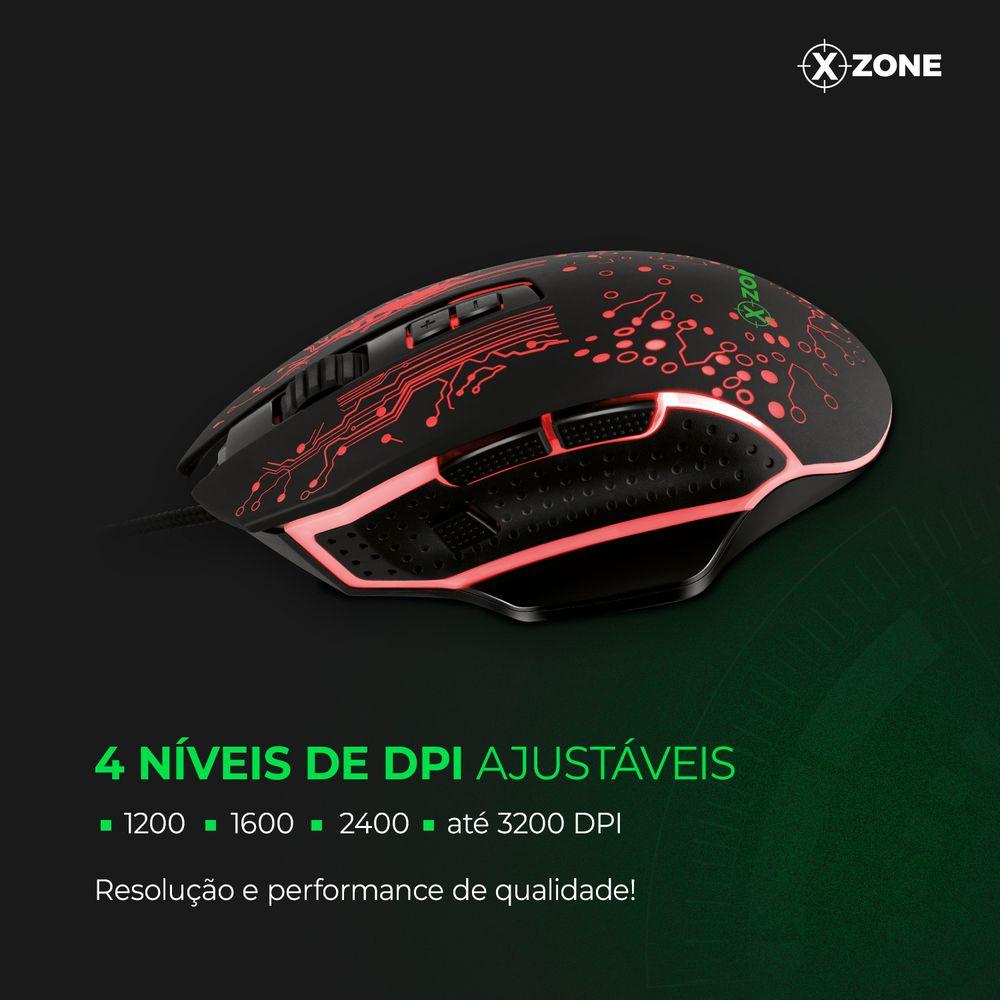 Mouse Gamer Xzone 3200 DPI GMF-03 - 2