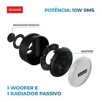 Caixa de Som Speaker AIWA SP-02 10W Bluetooth 16H IP65 RGB USB TWS - 3