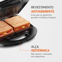 Grill E Sandwich Pratic Mondial Preto 750W SN-01 - 3