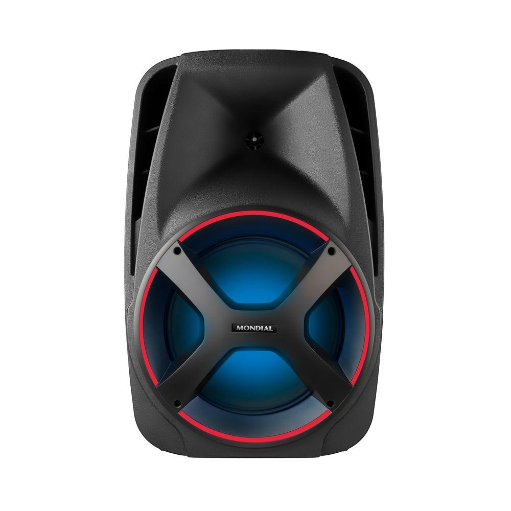 Caixa Amplificada Connect Power II Mondial Preto e Vermelho 550W RMS CM-550 - 1