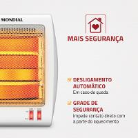 Aquecedor Quartzo Comfort Air II Mondial Branco e Cinza 900W A-15