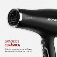 Secador de Cabelos Mondial Preto e Cromado Prata 2000W SCN-04 - 5