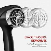 Secador de Cabelos Mondial Preto e Cromado Prata 2000W SCN-04 - 7