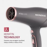 Secador de Cabelos Mondial Grafite e Rose 2000W SCN-11 - 3