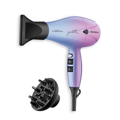 Secador de Cabelo By Juliette Mondial Azul e Rosa 2000W SCP-JU-03