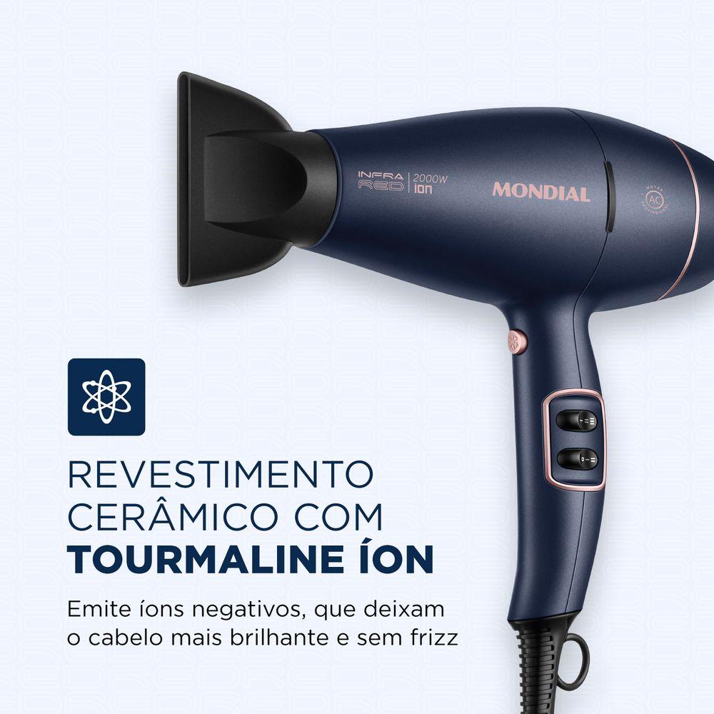 Secador de Cabelos InfraRed Mondial Azul e Golden Rose0W SCP-01-IR - 4
