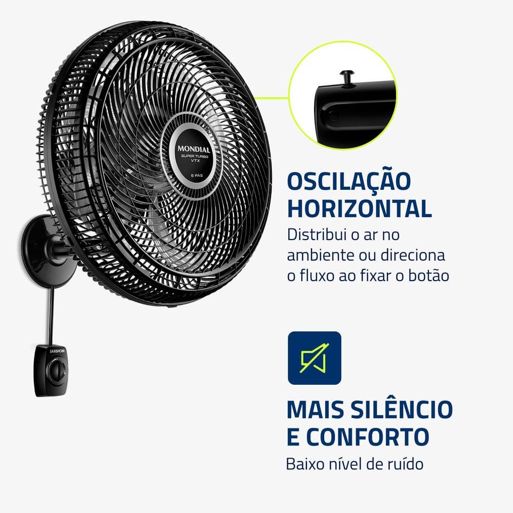 Ventilador de Parede Mondial Turbo 8 Pás VTX-40P-8P - 4