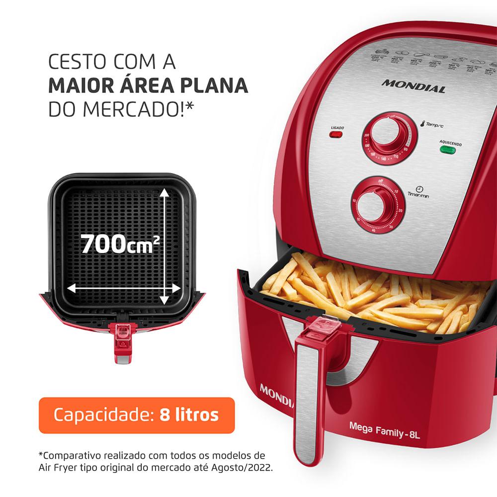 Fritadeira Sem Óleo Air Fryer 8 Litros AFN-80-RI Mondial - 3