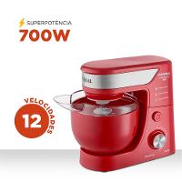 Batedeira Planetária Mondial Vermelho e Inox 700W BP-01P-R - 2