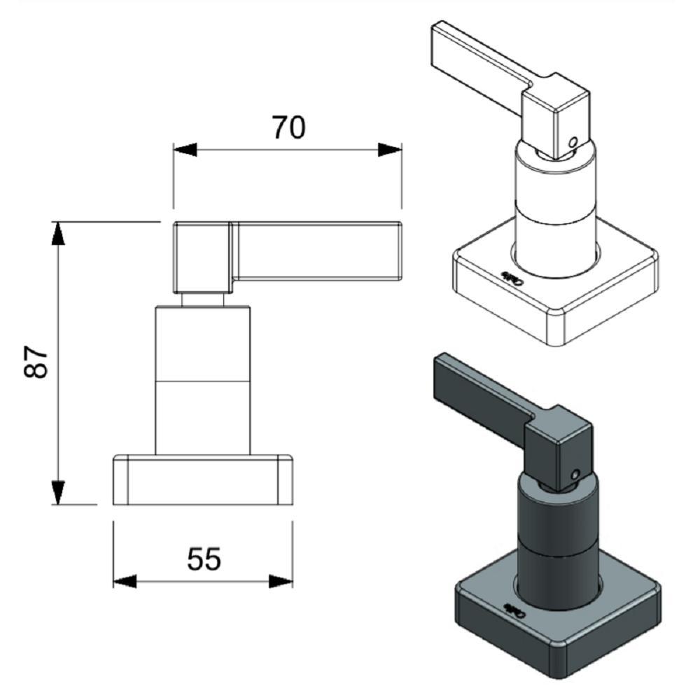 Acabamento Celite Base Reforma 1/2 3/4 1 Elite Cr B5006c8crb - 3