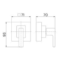 Acabamento 1.1/4 e 1.1/2 Docol Breezy Cromado 90007309006 - 3