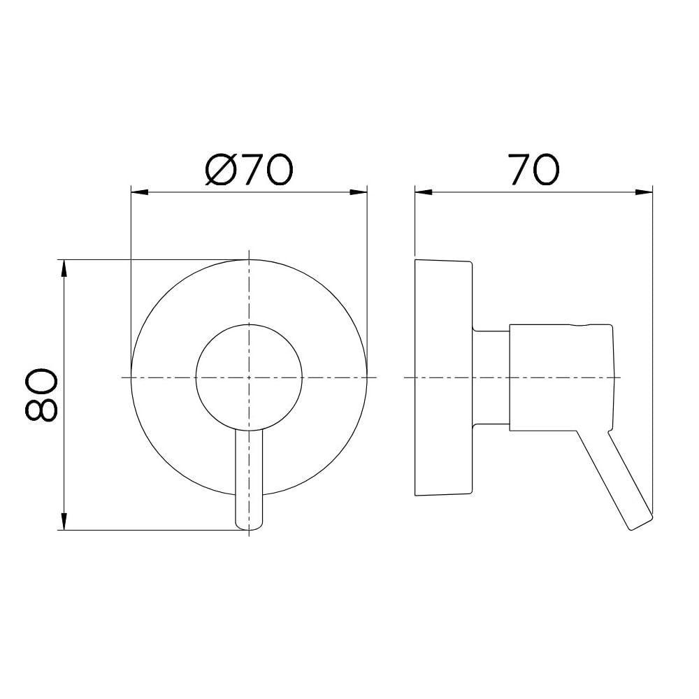 Acabamento Base 1.1/4 E 1.1/2 Docol Loggica Cromado 00494206 - 2