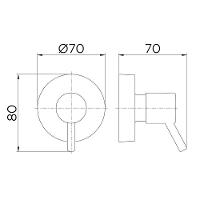 Acabamento Base 1.1/4 E 1.1/2 Docol Loggica Cromado 00494206 - 2