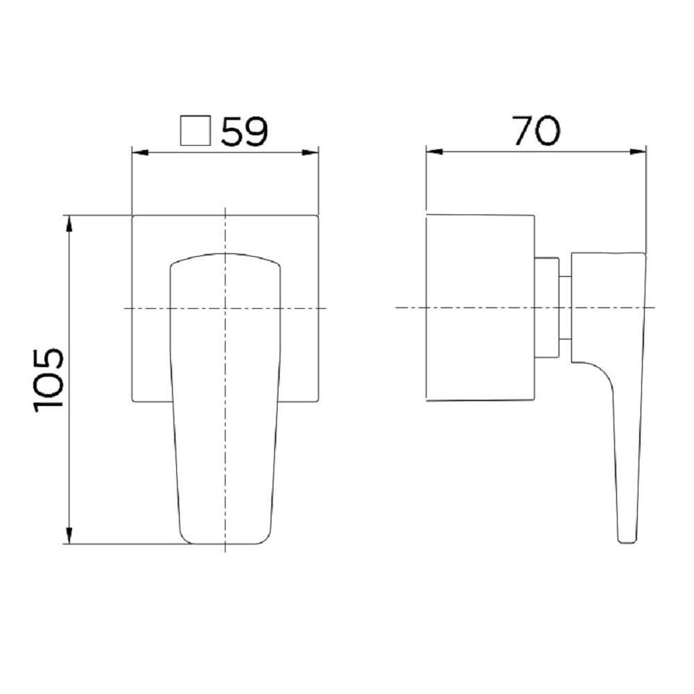 Acabamento Docol Base Deca 1/2, 3/4 E 1 Lift Chrome 00811906 - 2