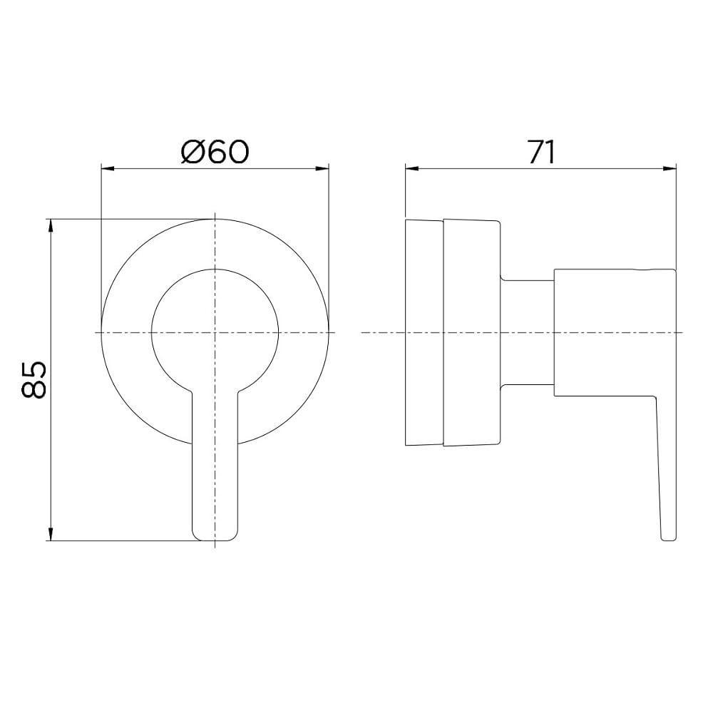 Acabamento Docol Base Deca 1/2 3/4 1 Gali Cromado 00806706 - 3