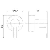 Acabamento Docol Base Deca 1/2 3/4 1 Gali Cromado 00806706 - 3