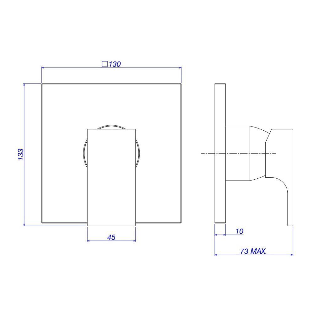 Acabamento Chuveiro Monocomando Deca Unic Gold 4993.gl90.chu - 2