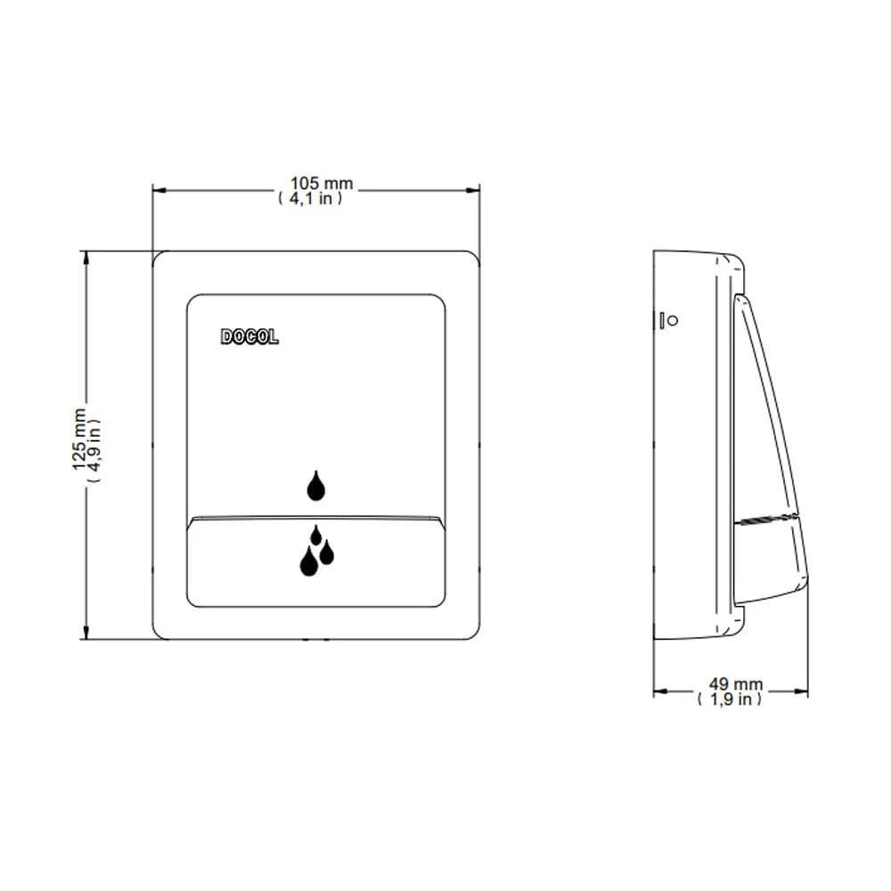 Acabamento Descarga Docol Square Salvagua Cromado 90004495006 - 4