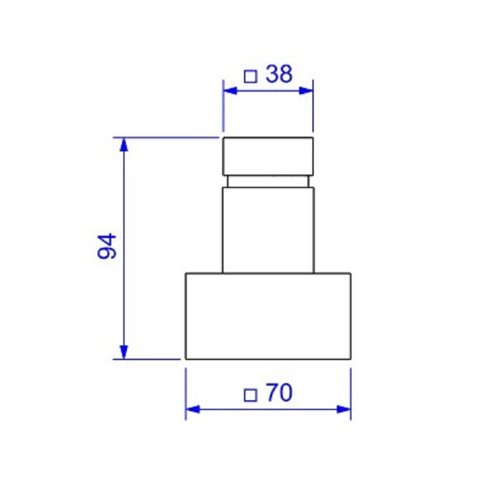 Acabamento Gaveta 1.1/4-1.1/2 Deca Cubo Cromado 4900.c86.gd - 2