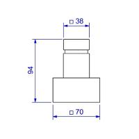 Acabamento Gaveta 1.1/4-1.1/2 Deca Cubo Cromado 4900.c86.gd - 2