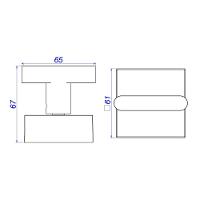 Acabamento Gaveta 1/2 e 3/4 Deca Soul 4900.bl38.pq.mt - 2