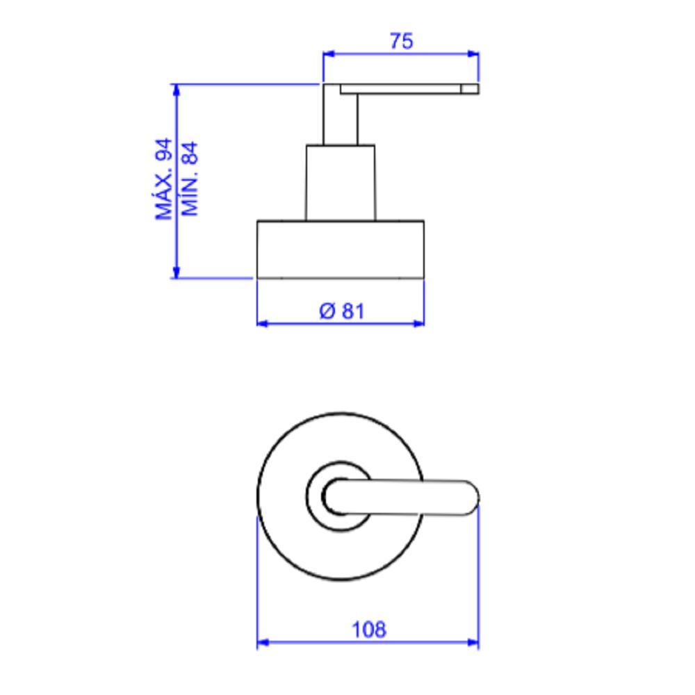 Acabamento Gaveta 1 1/4 e 11/2 Deca Flex Plus Cr 4900.c21.gd - 3