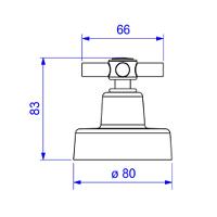 Acabamento Gaveta 1 1/4" e 1 1/2" Deca Izy Cr 4900.c37.gd - 2
