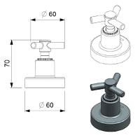 Acabamento Celite One Base Reforma 1/2 3/4 E 1 Cr B5010ckcr3 - 3