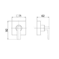 Acabamento 1.1/2 1.1/4 Docol Stillo Ouro Polido 90008205043 - 3