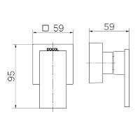 Acabamento Base 3/4" Docol New Edge Cobre Escovado 00925769 - 2