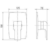 Acabamento Monocomando 1/2 Docol Vougan Cromado 90008857006 - 2