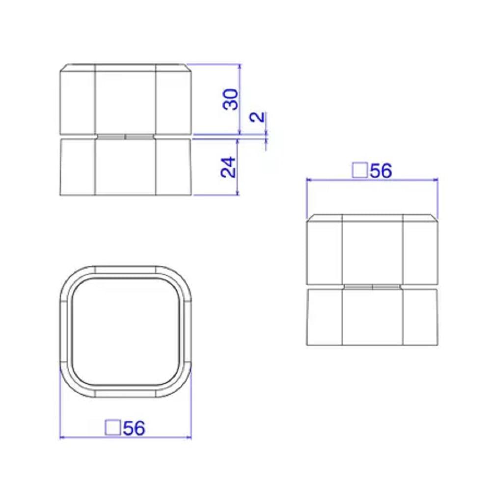 Acabamento Gaveta Até 1" Quadrado Deca You 4900.bl105.pq.mt - 3