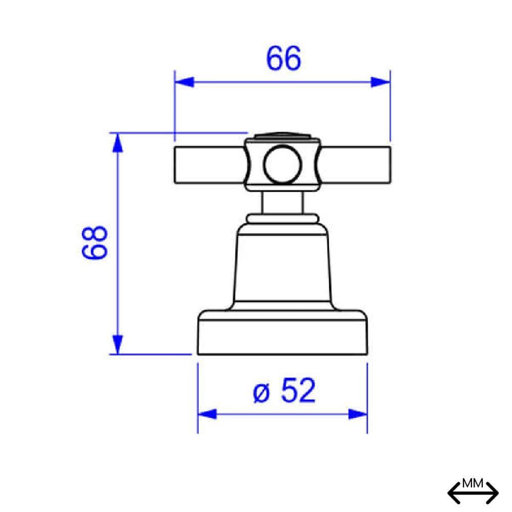 Acabamento Gaveta até 1 Pressão 1/2-3/4 Deca Izy 4900.c37.pq - 3