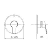 Acabamento Monocomando Chuveiro Docol Chess Cromado 934906 - 2