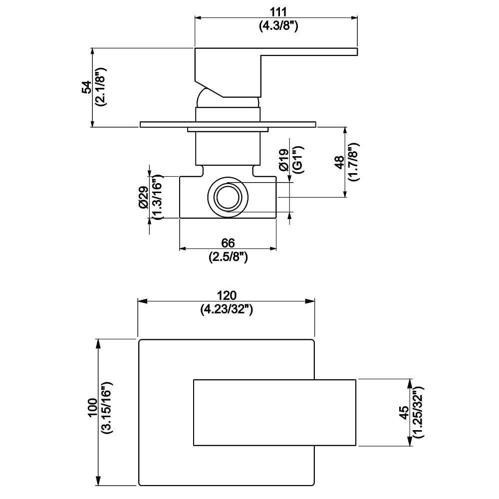 Acabamento Monocomando Chuveiro Perflex Flaunt Cr 10741210 - 2