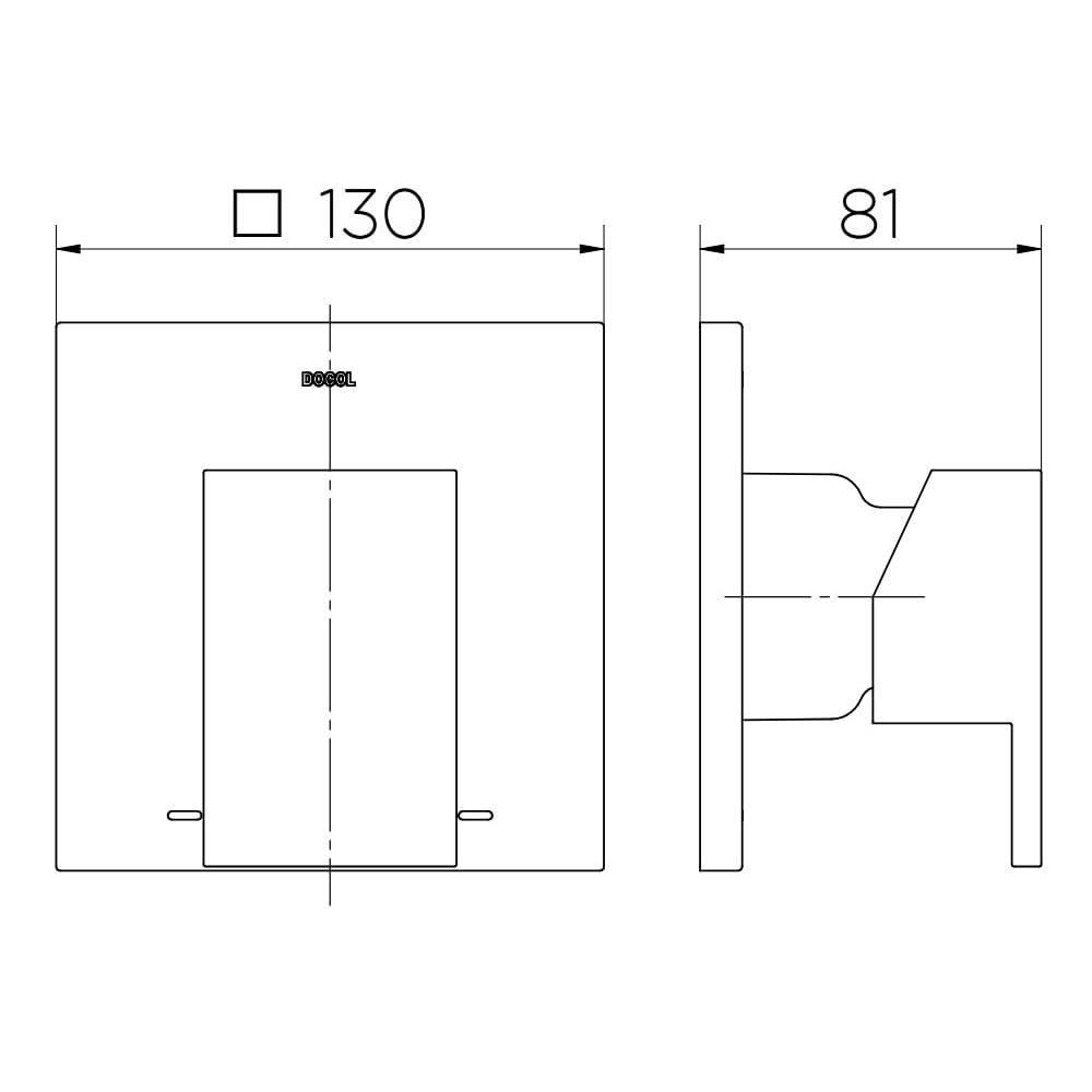 Acabamento Monocomando Chuveiro 3/4" Docol New Edge 00925970 - 4