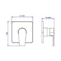 Acabamento Monocomando Chuveiro Deca Level Cr 4993.c26.chu - 2