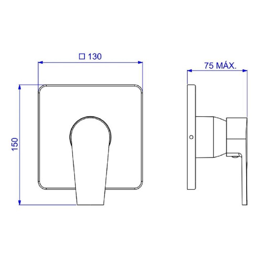 Acabamento Monocomando Chuveiro Deca Level 4993.bl26.chu.mt - 3