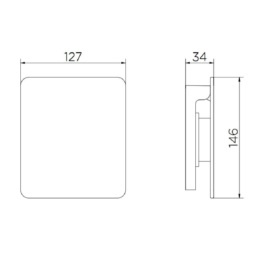 Acabamento Valvula Descarga Docol Flat Grafite Esc. 00931770 - 3