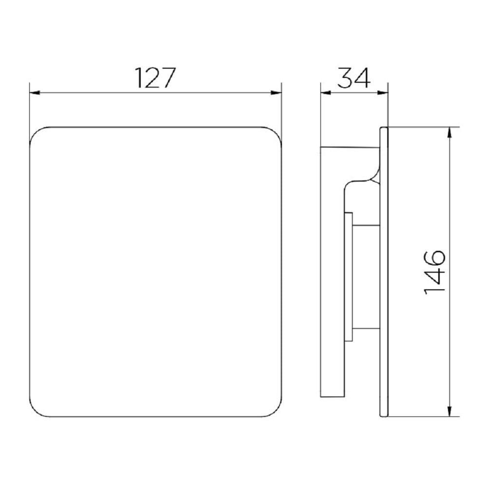 Acabamento Válvula Descarga Docol Flat Cobre Escovado 931769 - 3