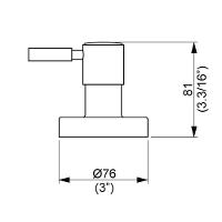 Acabamento Registro Perflex Slim 1.1/2, 1.1/4 Cr 11622310 - 2