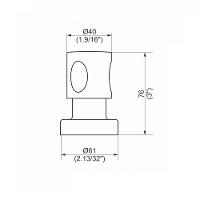 Acabamento Registro Perflex Onda 1/2, 3/4-1 Cromado 11624010 - 2