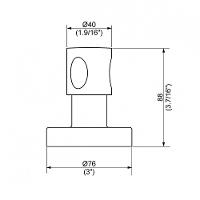 Acabamento Registro Perflex Onda 1.1/2, 1.1/4 Cr 11624110 - 2
